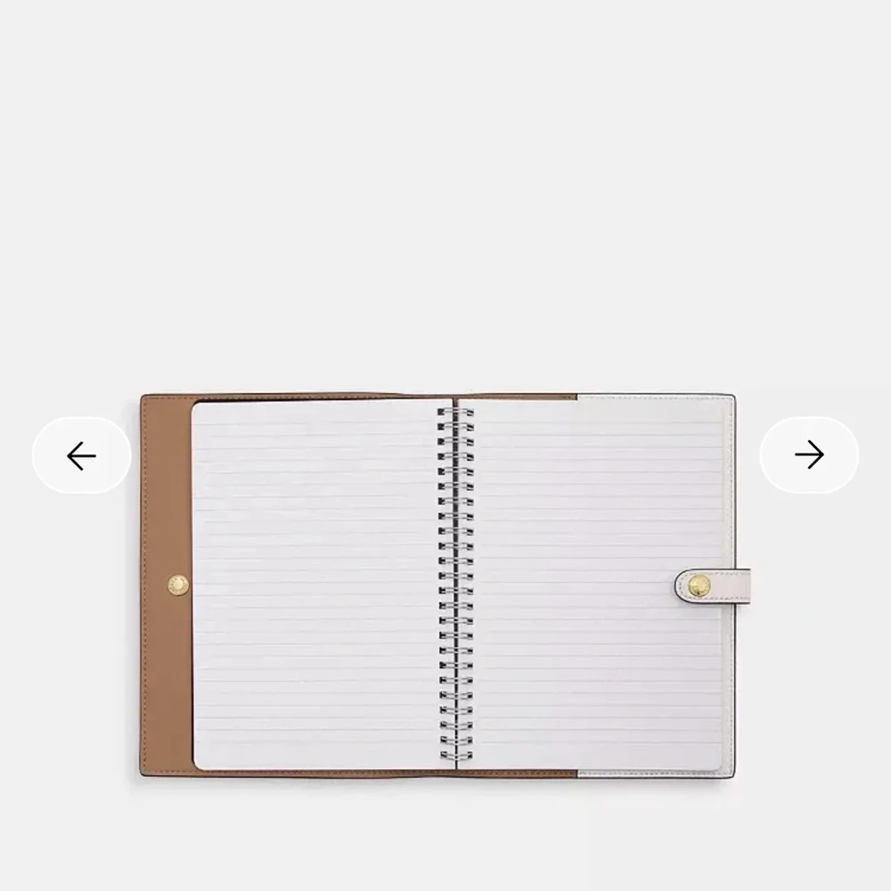 Coach branded folio